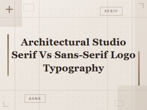 Serif vs Sans-Serif Logo Typography for Architectural Studios