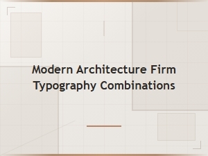 Font Pairing Guide for Modern Architecture Firms